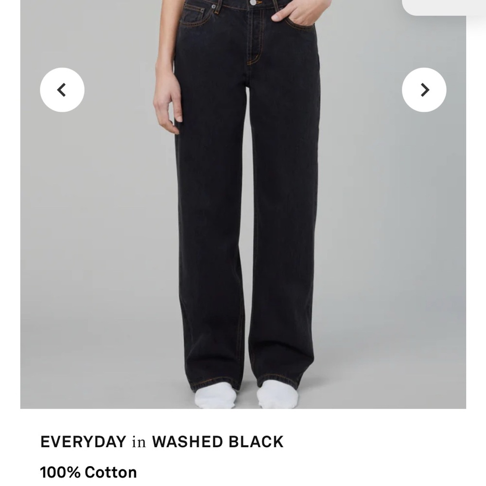 NWT: Still Here everyday Jean in washed black size 25